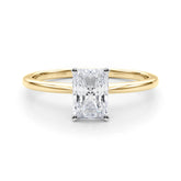2 ctw Radiant Lab Grown Certified Diamond Solitaire Engagement Ring